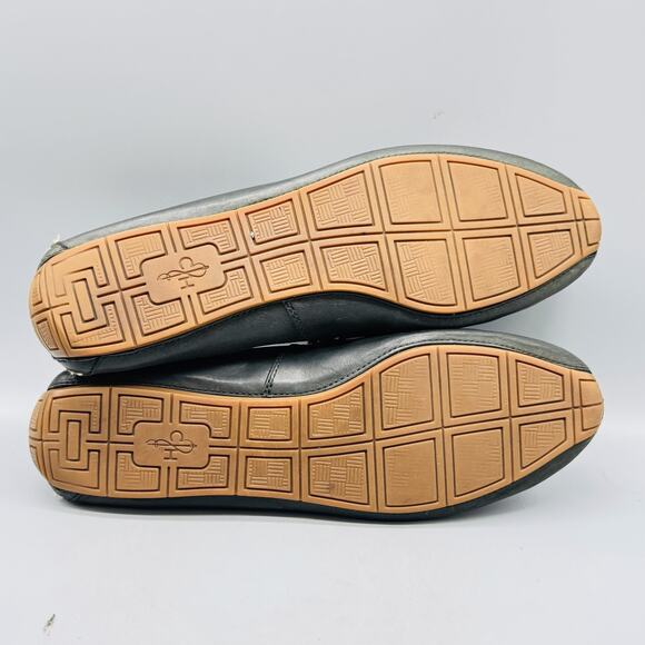 Cole Haan Shoes Mens 10 Black Leather Driving Loafers Slip On Moc Casual Comfort - Picture 9 of 12